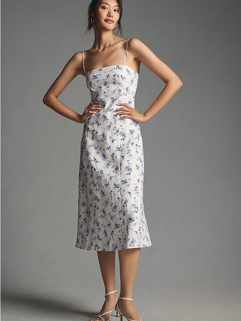 Reformation Christen Linen Midi Dress